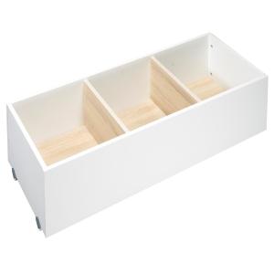 Tiroir de lit évolutif 32x102x40cm en Bois Blanc