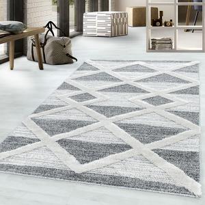 TIZAS - Tapis Berbère à relief - Crème & Gris 060 x 110 cm…