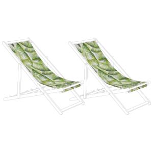 Toile amovible motif de plante set de 2 vert clair