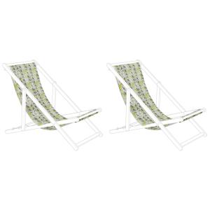 Toile amovible motif géométrique set de 2 44 x 134 cm jaune…