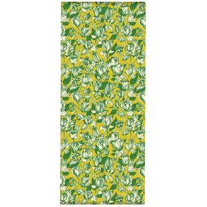 Toile amovible pour chaise longue imprimé fleuri jaune