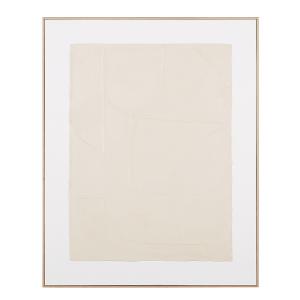 Toile beige et blanche 96x120