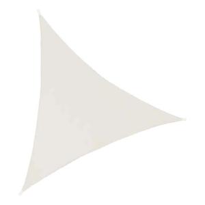 Toile d'ombrage triangulaire 3 mètres blanc gardenia