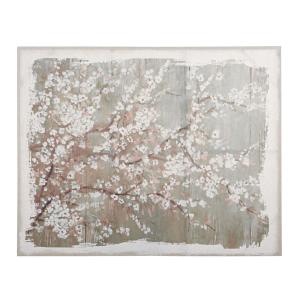 Toile en lin imprimé floral, 152x122 cm