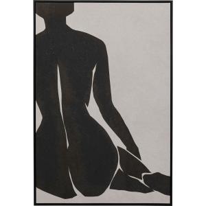 Toile femme assise vue de dos 70x110