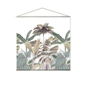 Toile murale imprimée verte 150 x 150 cm