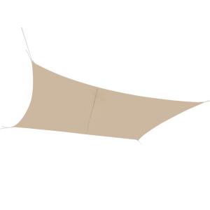 Toile ombrage rectangulaire beige déperlante 300x400cm
