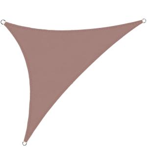 Toile ombrage triangulaire taupe déperlant 200x200x200cm