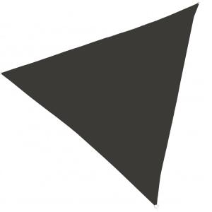 Toile ombrage voile triangulaire noir 300x300x300cm