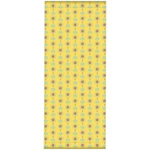 Toile outdoor de chaise longue amovible motif ananas jaune