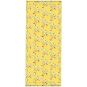 Toile outdoor de chaise longue amovible motif oiseaux jaune