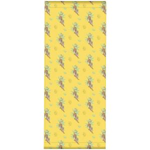 Toile outdoor de chaise longue amovible motif tigres jaune