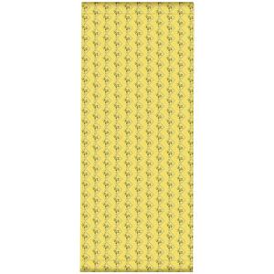 Toile outdoor de chaise longue amovible motif vintage jaune