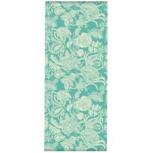 Toile outdoor pour transat / chilienne imprimé fleuri turqu…