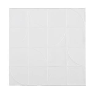 Toile peinte blanche 110x110