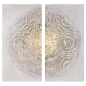 Toiles diptyques abstraites 90x90