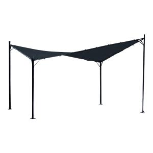 Tonnelle de jardin  en acier anthracite