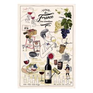 Torchon crus d'excellence en coton ecru 48 x 72