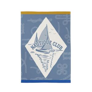 Torchon de cuisine en coton bleu 50x70