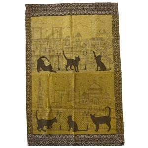 Torchon de cuisine en coton jacquard