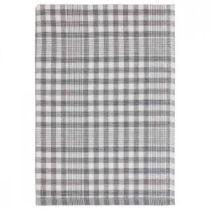 Torchon en coton anthracite 50x70