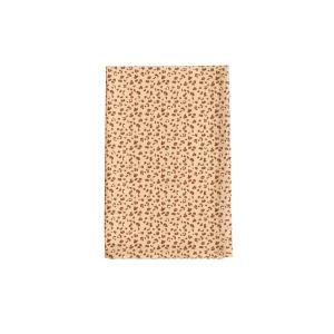 Torchon en coton imprimé léopard beige 45x70