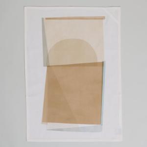 Torchon en coton imprimé multicolore 50x70