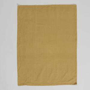 Torchon en coton jaune ocre 50x70