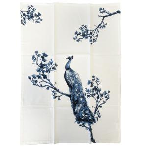 Torchon en coton paon royal 70x50cm