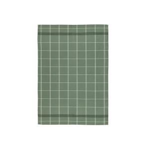Torchon en coton vert 50x70cm