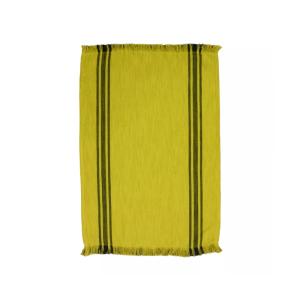 Torchon lavé lin & coton jaune 50x70 cm