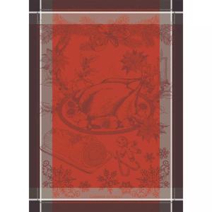 Torchon  pur coton marron 56x77 cm