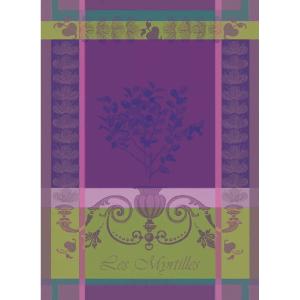 Torchon  pur coton violet 56x77 cm