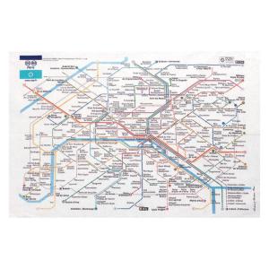 Torchon Ratp en coton blanc 72 x 48 cm