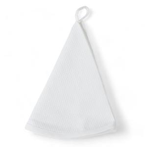 Torchon vaisselle rond coton  60x60cm Blanc