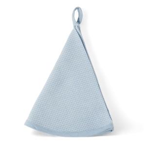 Torchon vaisselle rond coton  60x60cm Bleu