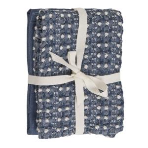 Torchons en coton biologique imitation denim et nid d'abeil…