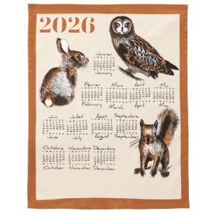 Torchons en coton orange 46x60cm