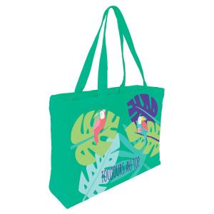 Tote Bag Coton Imprimé Toucans