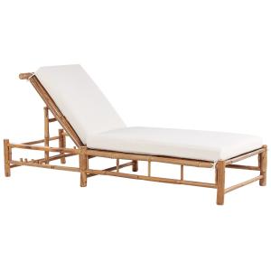 Transat avec coussin bambou marron