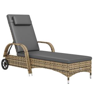 Transat inclinaison réglable multipositions résine tressée…