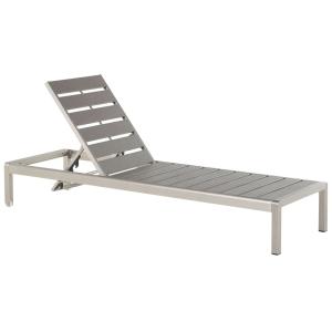 Transat métal gris