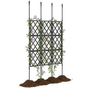 Treillis de jardin pliable pour plantes grimpantes métal no…