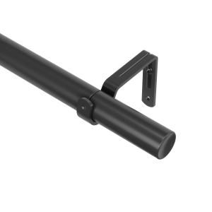 Tringle à rideaux ext. noire 93-304cm