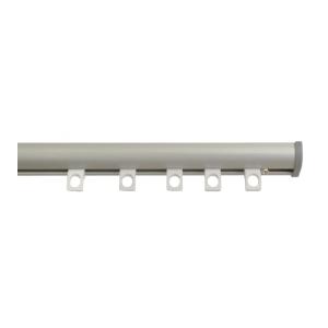Tringle Rail Rideau Discret 1.5 m  Aluminium Nickel