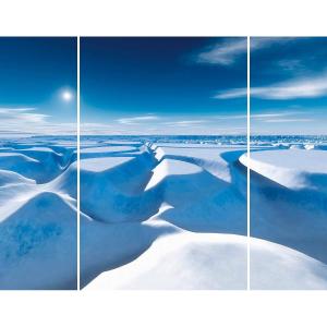 Triptyque sur toile enneigé 125x97 cm