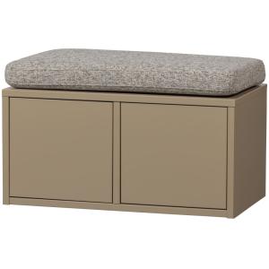 TURNER BANC DE RANGEMENT PIN MUD AVEC COUSSIN D'ASSISE