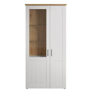 Vaisselier 2 portes dont une avec verre trempé - L95 cm - B…