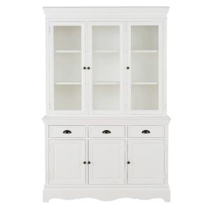 Vaisselier 3 portes blanc L123