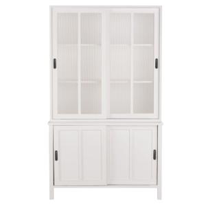 Vaisselier 4 portes blanc
